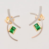 Tsavorite Earrings by Bayot Heer at The Avenue Gallery, a contemporary fine art gallery in Victoria, BC, Canada.