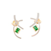 Tsavorite Earrings by Bayot Heer at The Avenue Gallery, a contemporary fine art gallery in Victoria, BC, Canada.