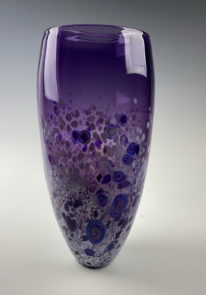 Lily Vase (Purple) by Lisa Samphire at The Avenue Gallery, a contemporary fine art gallery in Victoria, BC, Canada