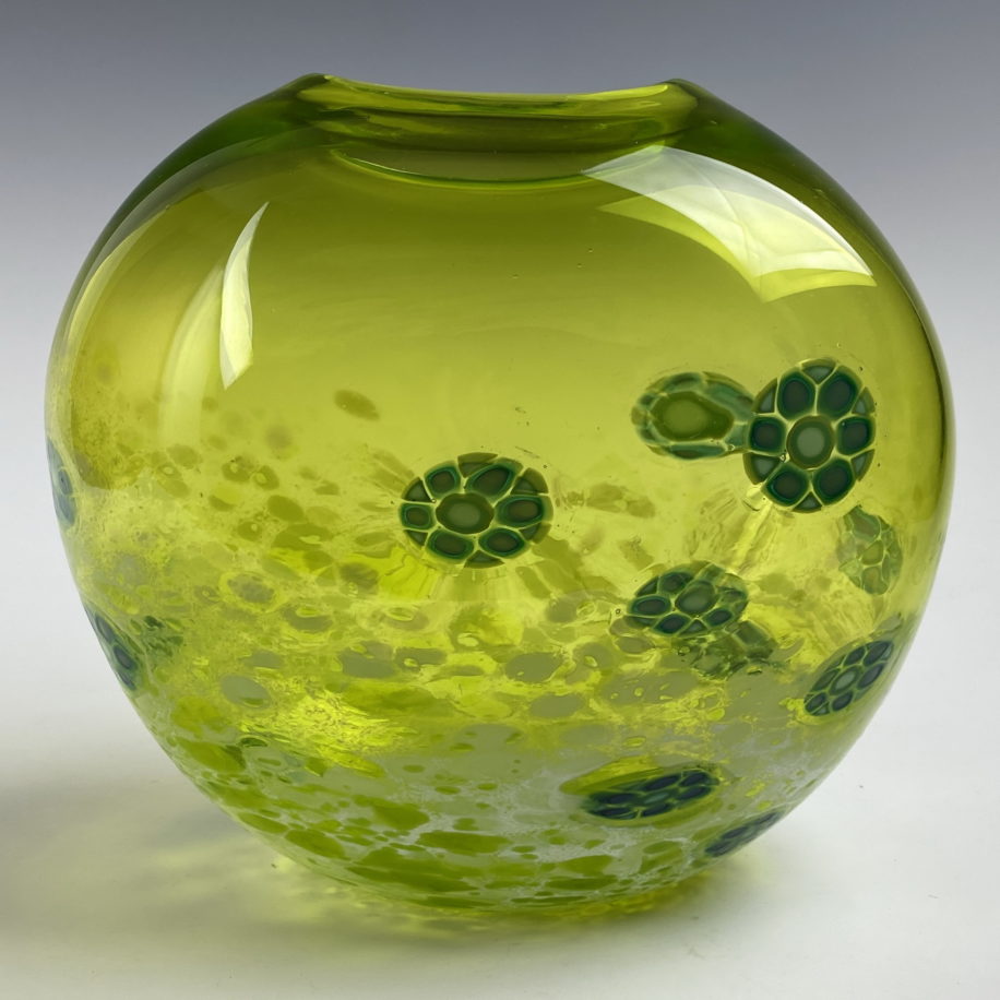 Tulip Vase (Lime) by Lisa Samphire at The Avenue Gallery, a contemporary fine art gallery in Victoria, BC, Canada