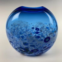 Tulip Vase (Light Blue) by Lisa Samphire at The Avenue Gallery, a contemporary fine art gallery in Victoria, BC, Canada