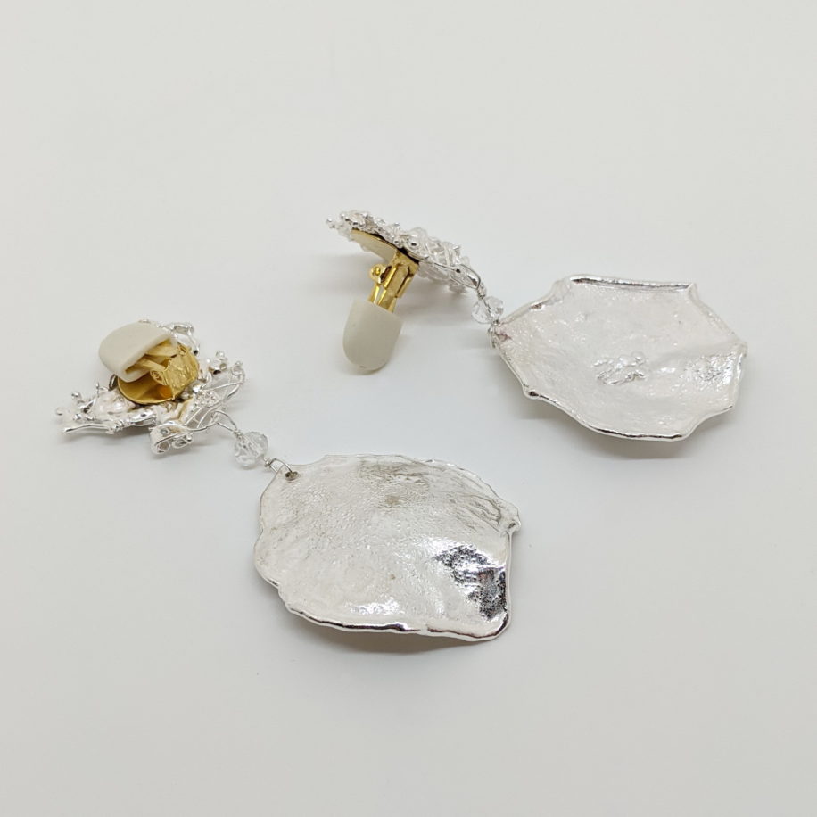 Medium 'Fireworks' Clip-On Earrings by Barbara Adams at The Avenue Gallery, a contemporary fine art gallery in Victoria, BC, Canada.
