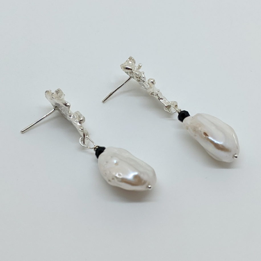 Drop Pearl Earrings by Barbara Adams at The Avenue Gallery, a contemporary fine art gallery in Victoria, BC, Canada.