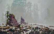 Quiet Beach by Bi Yuan Cheng at The Avenue Gallery, a contemporary fine art gallery in Victoria, BC, Canada.