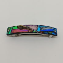 Mosaic Hair Clip (Medium) by Peggy Brackett at The Avenue Gallery, a contemporary fine art gallery in Victoria, BC, Canada.