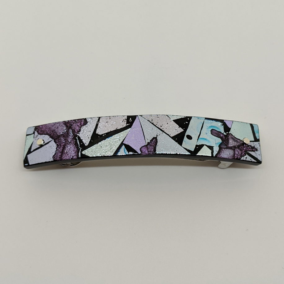 Mosaic Hair Clip (Large) by Peggy Brackett at The Avenue Gallery, a contemporary fine art gallery in Victoria, BC, Canada.