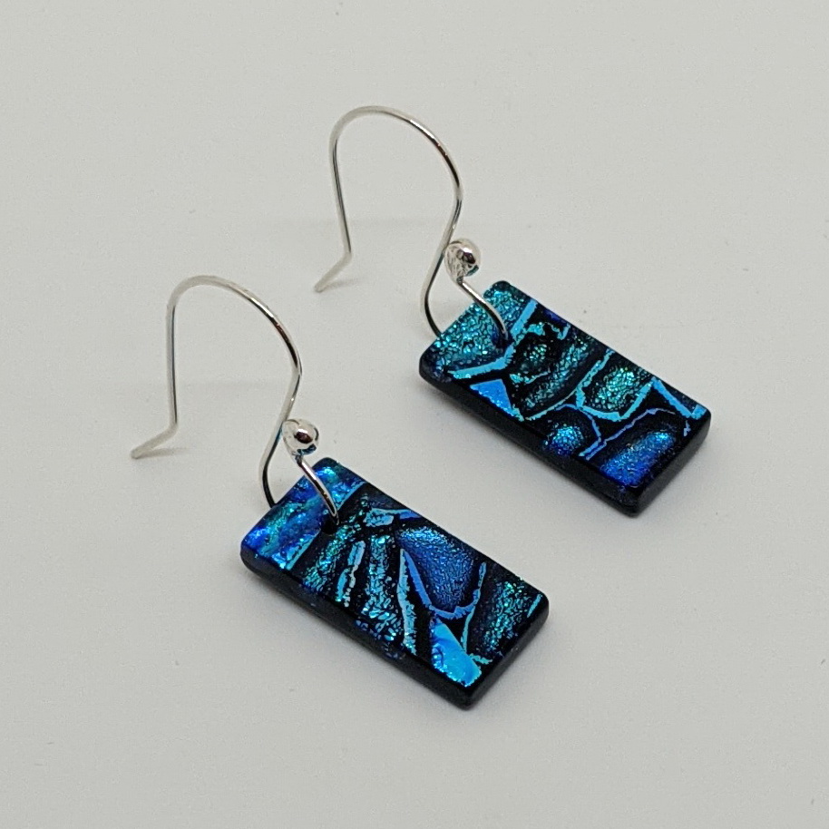 Mosaic Earrings (Medium) by Peggy Brackett at The Avenue Gallery, a contemporary fine art gallery in Victoria, BC, Canada
