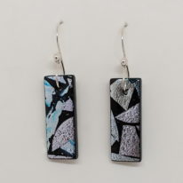 Mosaic Earrings (Large) by Peggy Brackett at The Avenue Gallery, a contemporary fine art gallery in Victoria, BC, Canada.