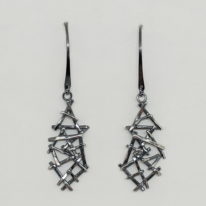 Abstract Twigs Earrings - Antique Finish by A & R Jewellery at The Avenue Gallery, a contemporary fine art gallery in Victoria, BC, Canada.