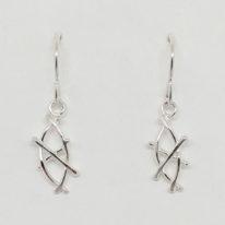 Marquise-Shape Twigs Earrings by A & R Jewellery at The Avenue Gallery, a contemporary fine art gallery in Victoria, BC, Canada.