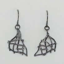 Sail Twigs Earrings - Antique Finish by A & R Jewellery at The Avenue Gallery, a contemporary fine art gallery in Victoria, BC, Canada.