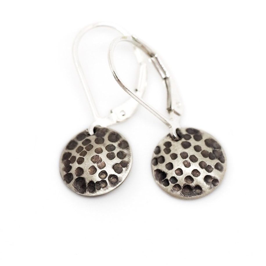 Small Earrings with Dots by ARTYRA Studio at The Avenue Gallery, a contemporary fine art gallery in Victoria, BC, Canada.