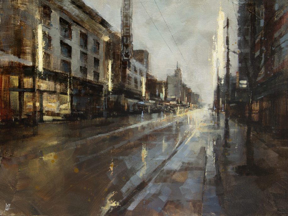 Another Rainy Day by William Liao at The Avenue Gallery, a contemporary fine art gallery in Victoria, BC, Canada.