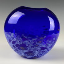 Tulip Vase (Cobalt) by Lisa Samphire at The Avenue Gallery, a contemporary fine art gallery in Victoria, BC, Canada.