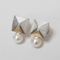 Pyramid Earrings by Andrea Roberts at The Avenue Gallery, a contemporary fine art gallery in Victoria, BC, Canada.