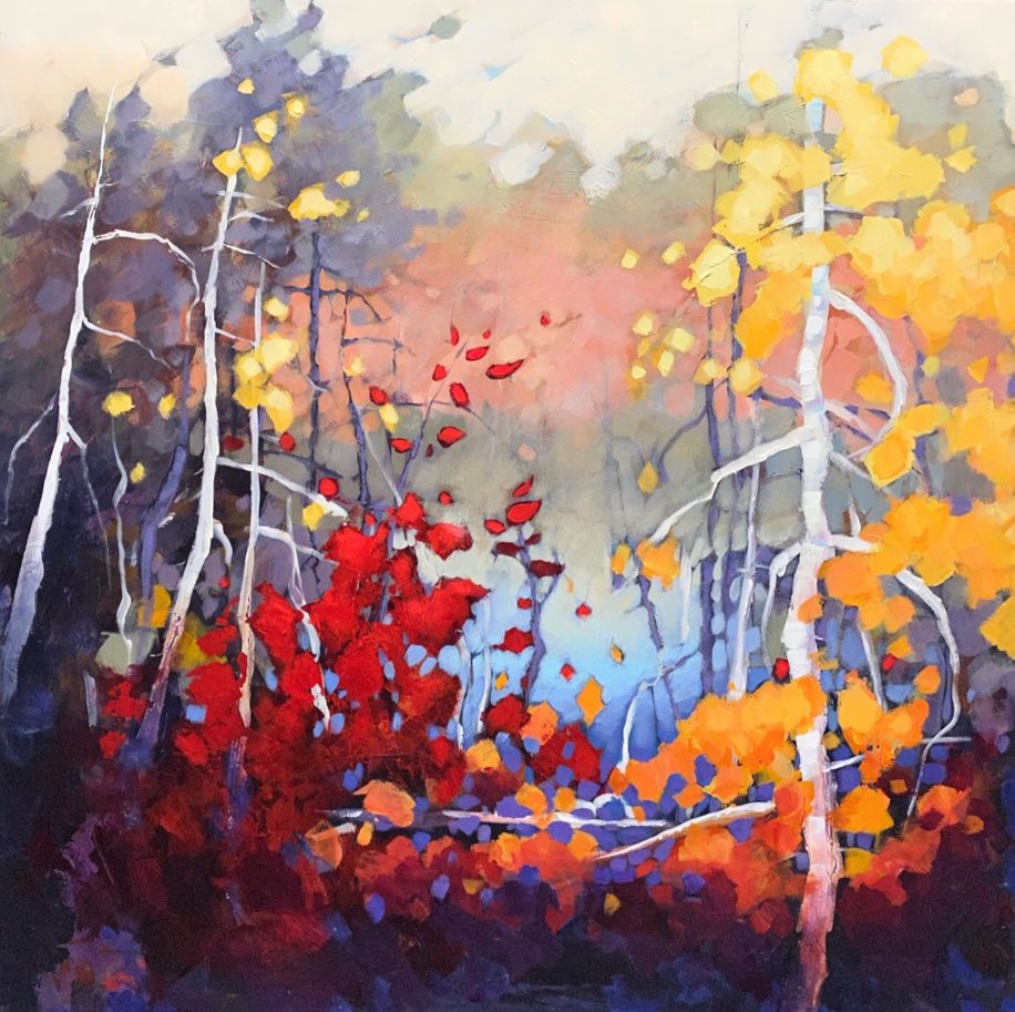 Autumn Rainbow by Linda Wilder at The Avenue Gallery, a contemporary fine art gallery in Victoria, BC, Canada.