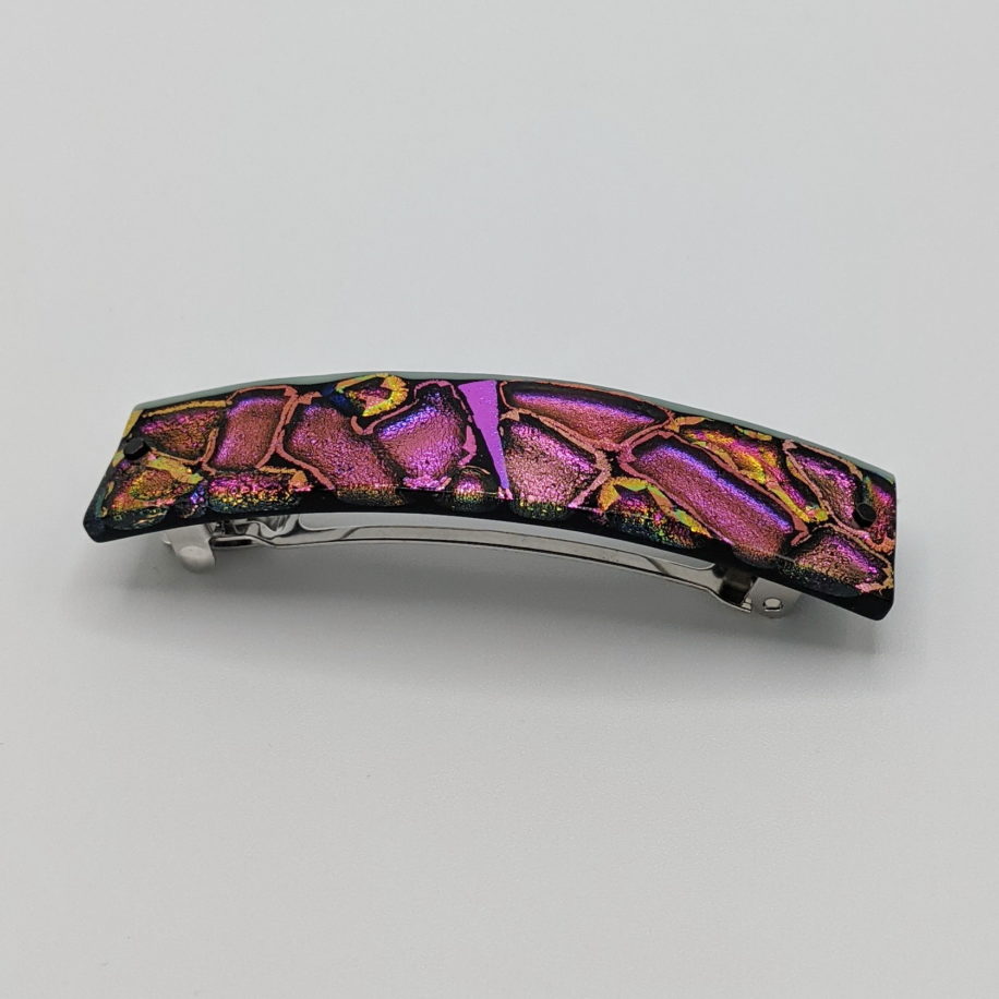 Mosaic Hair Clip (Large) by Peggy Brackett at The Avenue Gallery, a contemporary fine art gallery in Victoria, BC, Canada.
