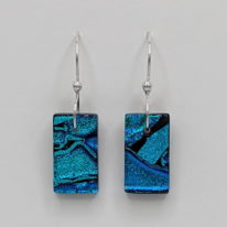 Mosaic Earrings (Small) by Peggy Brackett at The Avenue Gallery, a contemporary fine art gallery in Victoria, BC, Canada.