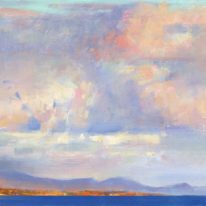 Big Clouds Over Islands (Field Study) by Brent Lynch at The Avenue Gallery, a contemporary fine art gallery in Victoria, BC, Canada.