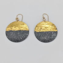 Gong Earrings by Air & Earth Design at The Avenue Gallery, a contemporary fine art gallery in Victoria, BC, Canada.