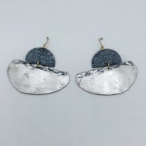 Slice Earrings by Air & Earth Design at The Avenue Gallery, a contemporary fine art gallery in Victoria, BC, Canada.