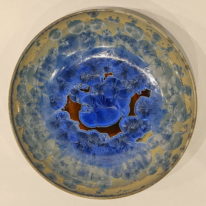 Blue-Amber Bowl #812 by Bill Boyd at The Avenue Gallery, a contemporary fine art gallery in Victoria, BC, Canada.