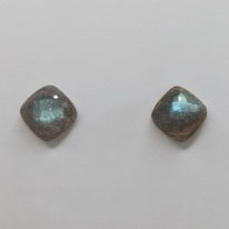Labradorite Stud Earrings by LULU B Designs at The Avenue Gallery, a contemporary fine art gallery in Victoria, BC, Canada.
