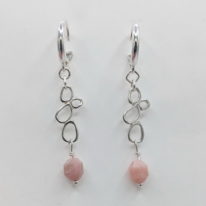 Pink Opal Earrings by LULU B Designs at The Avenue Gallery, a contemporary fine art gallery in Victoria, BC, Canada.