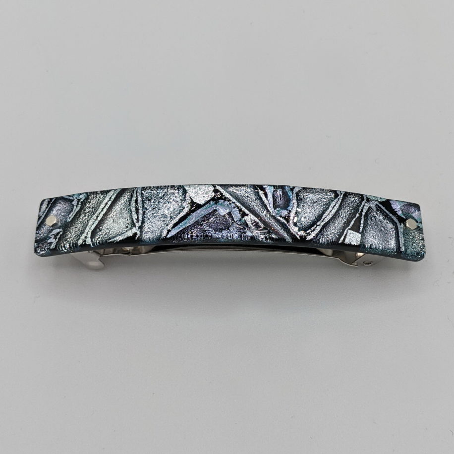 Mosaic Hair Clip (Medium) by Peggy Brackett at The Avenue Gallery, a contemporary fine art gallery in Victoria, BC, Canada.