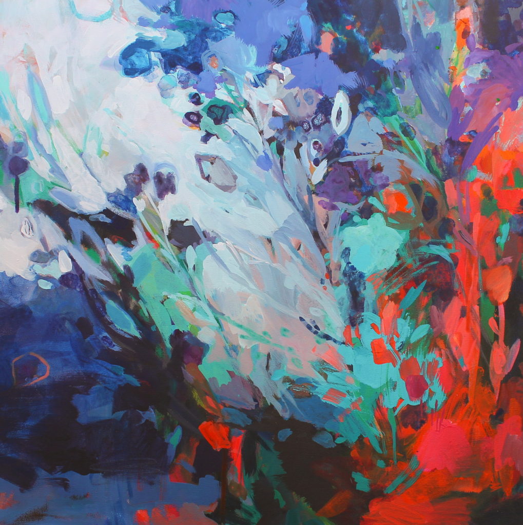 Dreaming of Flowers by Becky Holuk at The Avenue Gallery, a contemporary fine art gallery in Victoria, BC, Canada.