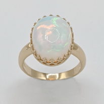 Ethiopian Opal Ring by Val Nunns at The Avenue Gallery, a contemporary fine art gallery in Victoria, BC, Canada.