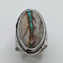 Royston 'River' Turquoise Ring by Andrea Russell at The Avenue Gallery, a contemporary fine art gallery in Victoria, BC, Canada.