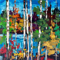A Few Slices Of Sunshine by Kimberly Kiel at The Avenue Gallery, a contemporary fine art gallery in Victoria, BC, Canada.