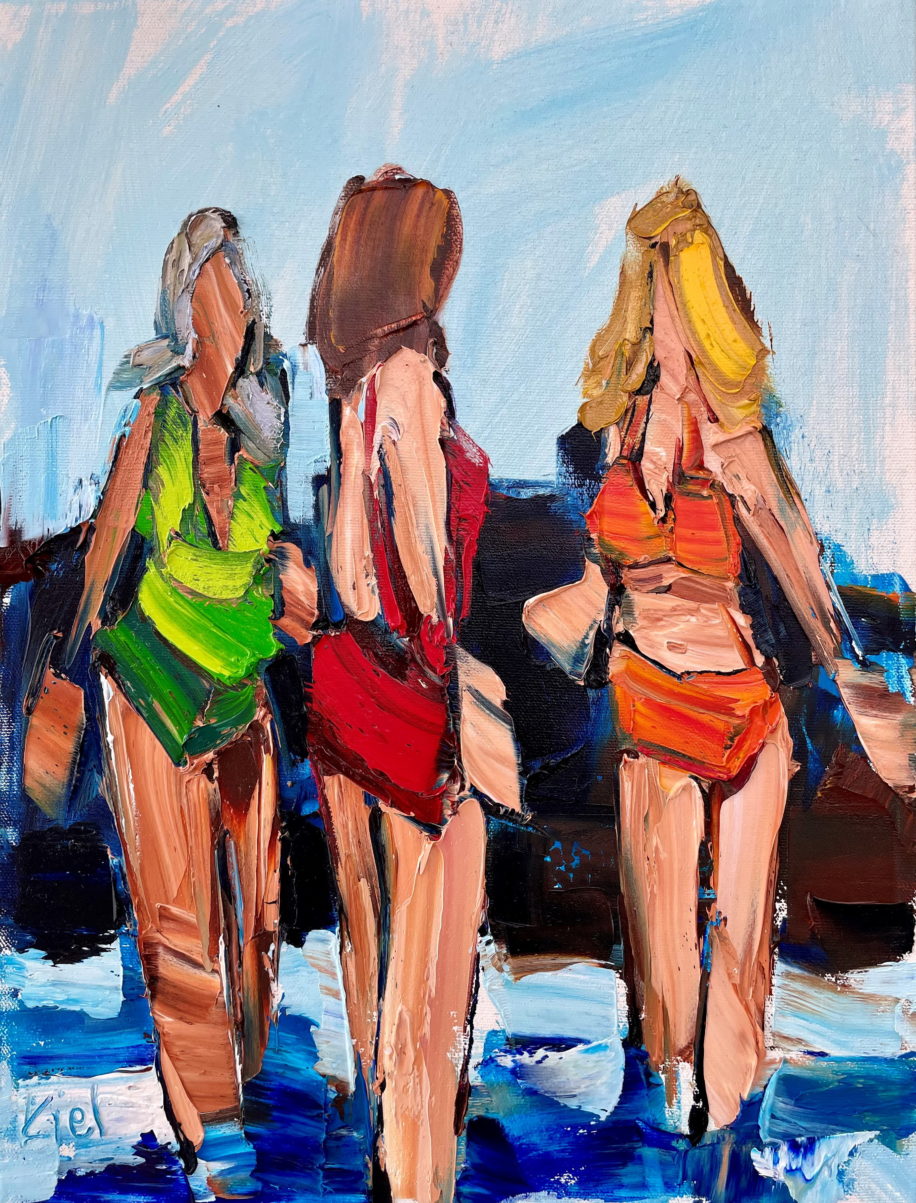 Bathing Beauties I by Kimberly Kiel at The Avenue Gallery, a contemporary fine art gallery in Victoria, BC, Canada.