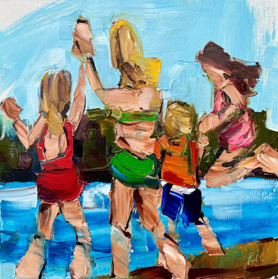 Bathing Beauties III by Kimberly Kiel at The Avenue Gallery, a contemporary fine art gallery in Victoria, BC, Canada.