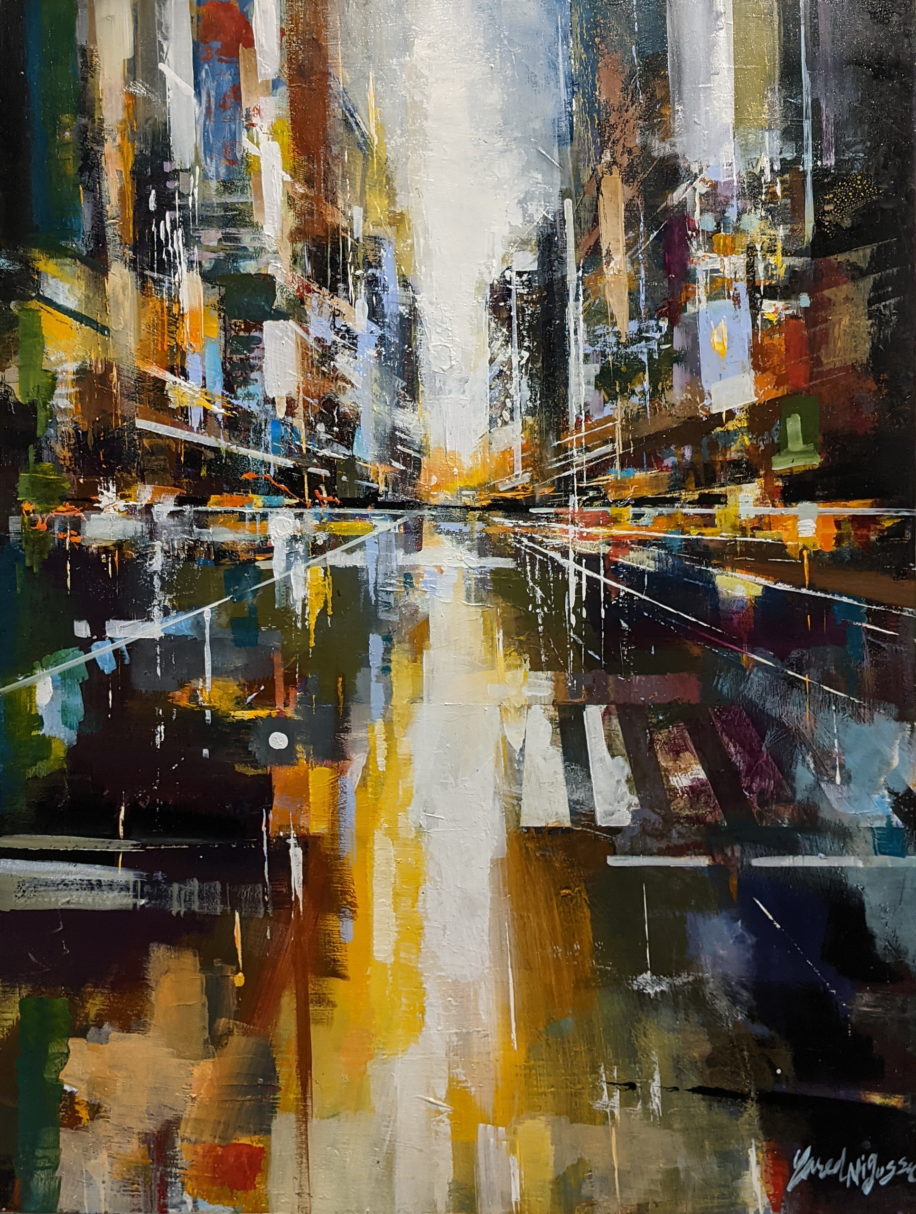 Morning Light by Yared Nigussu at The Avenue Gallery, a contemporary fine art gallery in Victoria, BC, Canada.