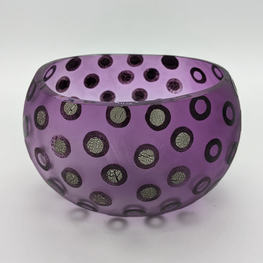 African Basket Bowl (Amethyst) by Naoko Takenouchi at The Avenue Gallery, a contemporary fine art gallery in Victoria, BC, Canada.
