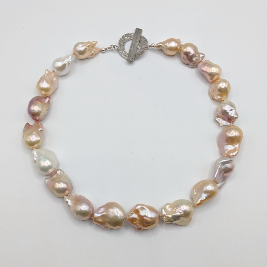 Baroque Pearl Necklace by Val Nunns at The Avenue Gallery, a contemporary fine art gallery in Victoria, BC, Canada