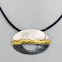 Convergence Necklace by Air & Earth Design at The Avenue Gallery, a contemporary fine art gallery in Victoria, BC, Canada.