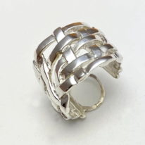 Chunky Woven Cuff Ring by Chi's Creations at The Avenue Gallery, a contemporary fine art gallery in Victoria, BC, Canada.