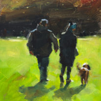 Walking Together by William Liao at The Avenue Gallery, a contemporary fine art gallery in Victoria, BC, Canada.