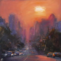 Morning Haze by William Liao at The Avenue Gallery, a contemporary fine art gallery in Victoria, BC, Canada.