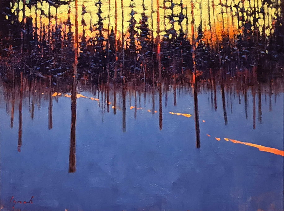 Winter Meadow by Brent Lynch at The Avenue Gallery, a contemporary fine art gallery in Victoria, BC, Canada.