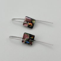 Silvertail Earrings by Peggy Brackett at The Avenue Gallery, a contemporary fine art gallery in Victoria, BC, Canada.