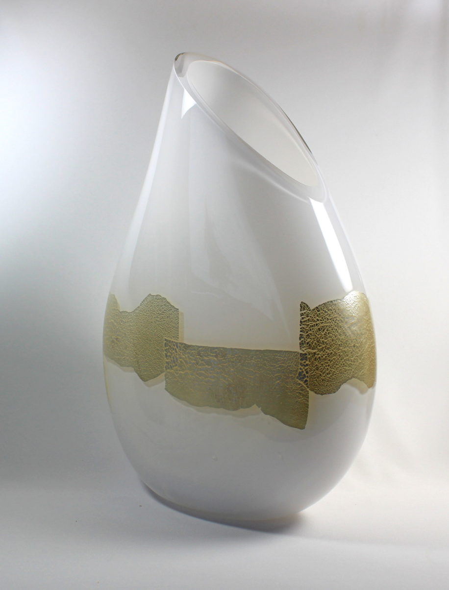 White with Silver Vase by Guy Hollington at The Avenue Gallery, a contemporary fine art gallery in Victoria, BC, Canada.