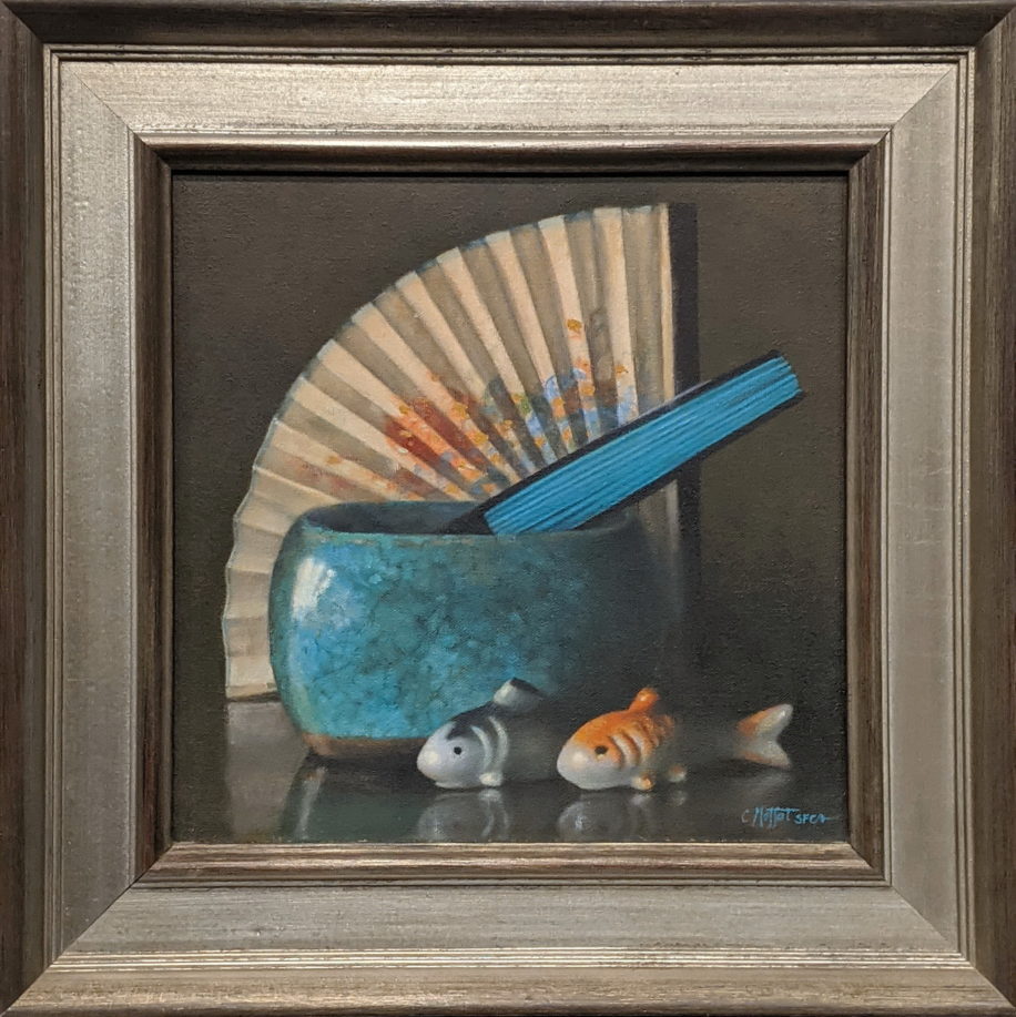 Fish and Fans by Catherine Moffat at The Avenue Gallery, a contemporary fine art gallery in Victoria, BC, Canada.