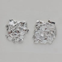 Silver Earrings by Barbara Adams at The Avenue Gallery, a contemporary fine art gallery in Victoria, BC, Canada.