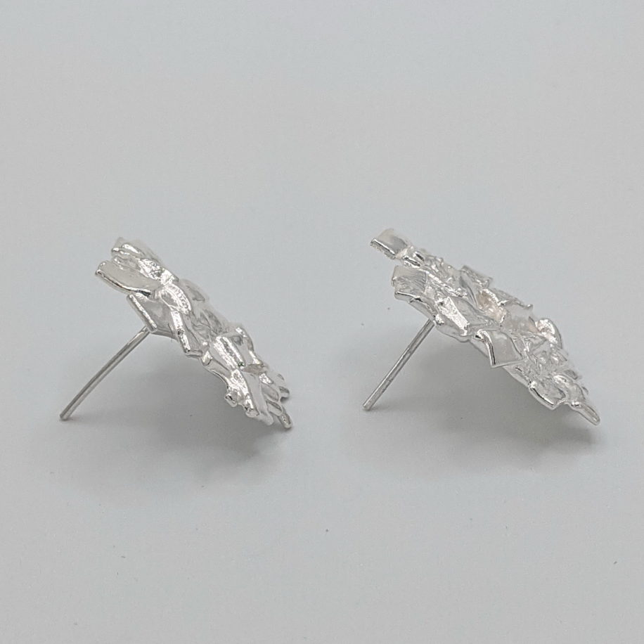 Silver Earrings by Barbara Adams at The Avenue Gallery, a contemporary fine art gallery in Victoria, BC, Canada.