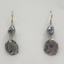 Stone Flower Earrings by Air & Earth Design at The Avenue Gallery, a contemporary fine art gallery in Victoria, BC, Canada.