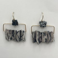 Strata Earrings by Air & Earth Design at The Avenue Gallery, a contemporary fine art gallery in Victoria, BC, Canada.